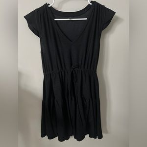 Beyond Yoga Featherweight Spacedye Out and About Ruffle Dress Darkest Night S